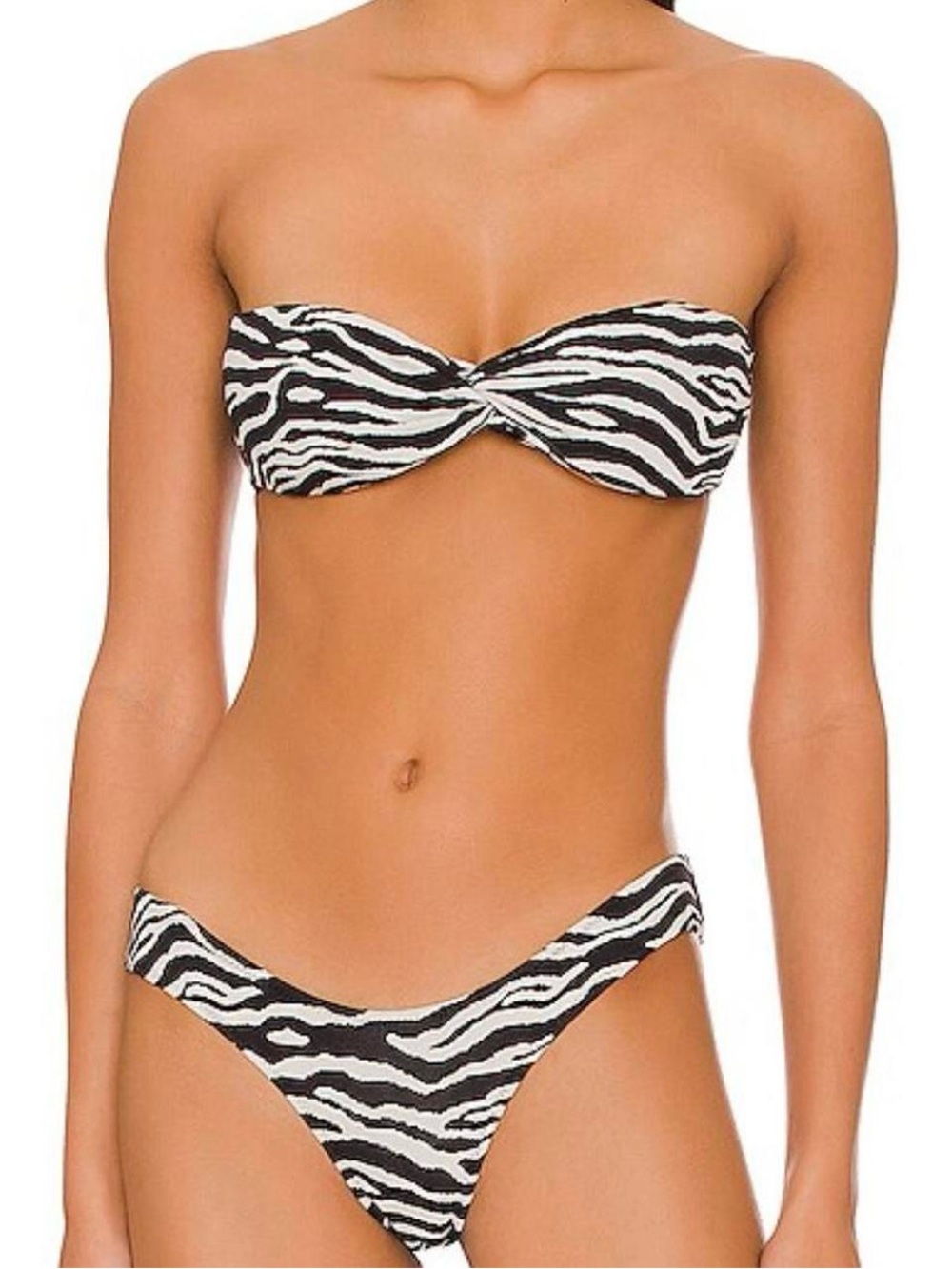 Ronny Kobo Two-Piece Set – Zebra Print Electra Top & Raquel Skirt